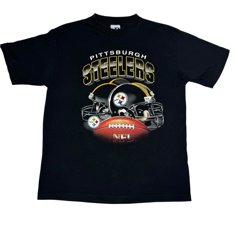Vintage Pittsburgh Steelers NFL Dynasty T-Shirt Size Large‎ Black